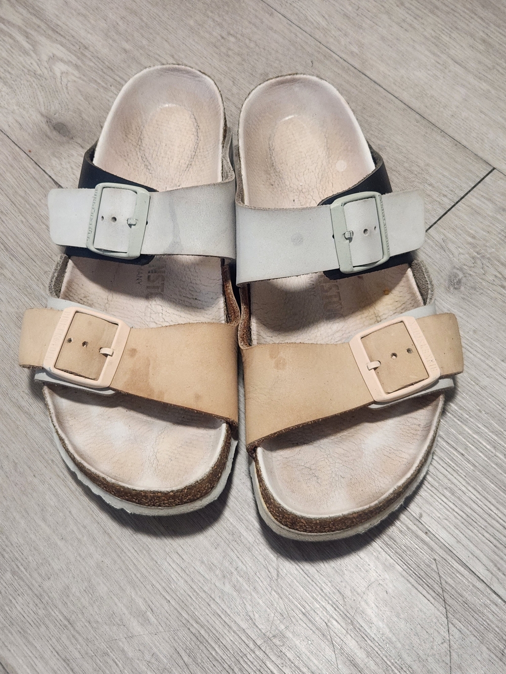 Birkenstock Arizona Split Sandals Size 39 EU Women's Colorblock Two-Tone